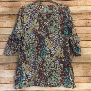 Size M Vivante Paisley Print Tunic